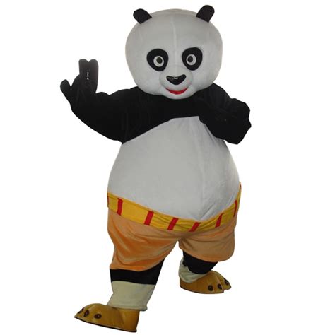 High Quality Adult Kungfu Panda Mascot Costume Kung Fu Panda Mascot