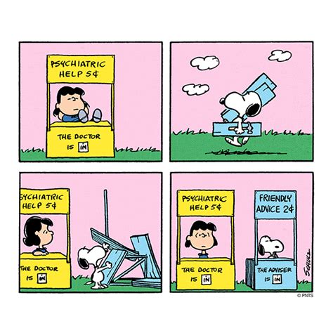 Psychiatric Helps Vs Friendly Advice Lucy Snoopy Charlie Brown