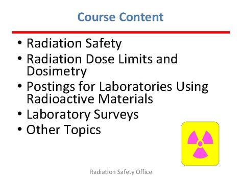 2015 Radiation Safety Refresher Training For Gru Users