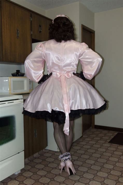 sissy maids sissy maid dresses sissy dress role reversal french maid cuban heels satin