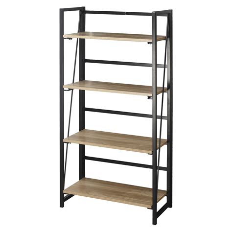 60 list list price $56.81 $ 56. Wood & Metal Folding Ladder Shelf Collapsible Unit Office ...