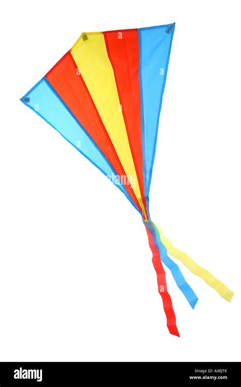 Colorful Kite Cut Out On White Background Stock Photo Alamy
