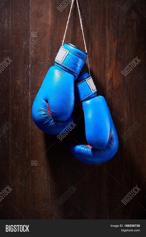 Two Blue Boxing Gloves Image And Photo Free Trial Bigstock