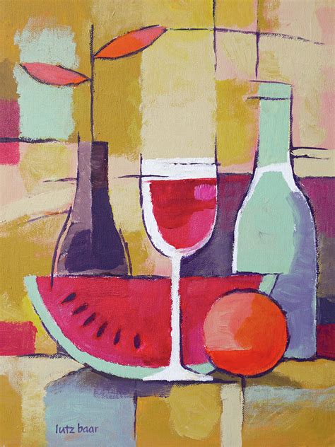 Dining Still Life Painting Painting By Lutz Baar
