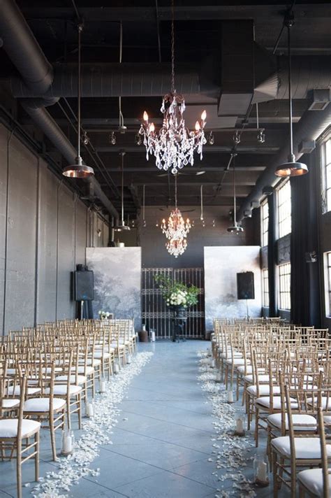 Boise wedding event center and venue. Black and Gold Calgary Wedding | Wedding ceremony chairs ...