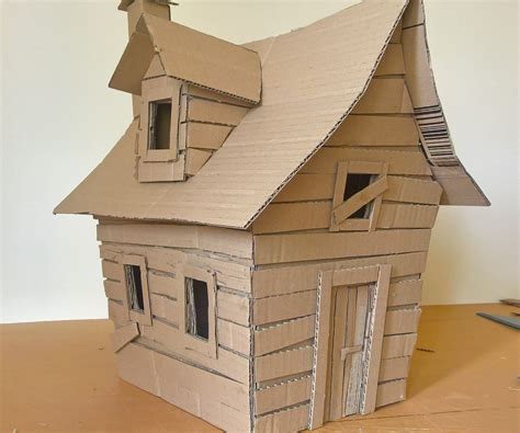 Diy Witch House Using Recycled Cardboard 5 Steps