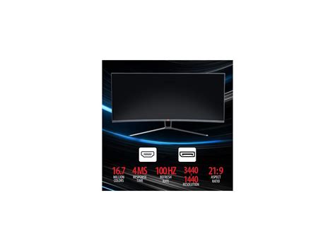 Deco Gear 35 Curved Ultrawide E Led Gaming Monitor 219 Aspect Ratio