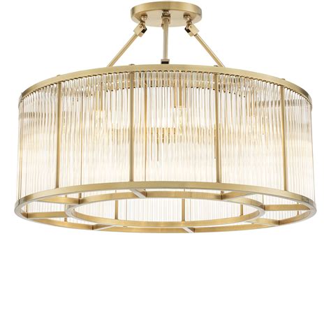 Bernardi L Ceiling Lamp Antique Brass Finish Eichholtz Fmdesign Elements