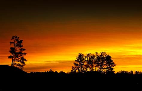 1046629 Sunlight Sunset Sky Field Silhouette Sunrise Evening