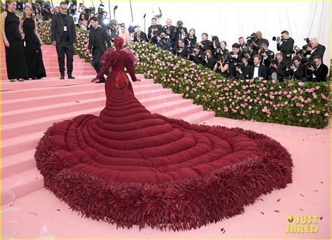 Cardi B Wears A Massive Red Gown That Took 35 People To Make At The Met