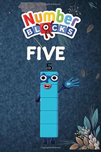 Number Blocks Five Notebook Confetti Writing Journal Diary Planner