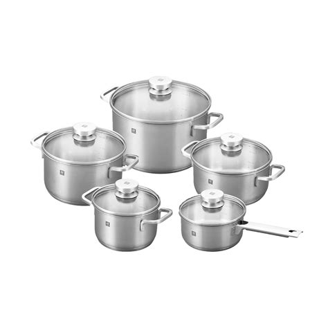 Zwilling Focus 1810 Stainless Steel Cookware Set 10 Piece Round