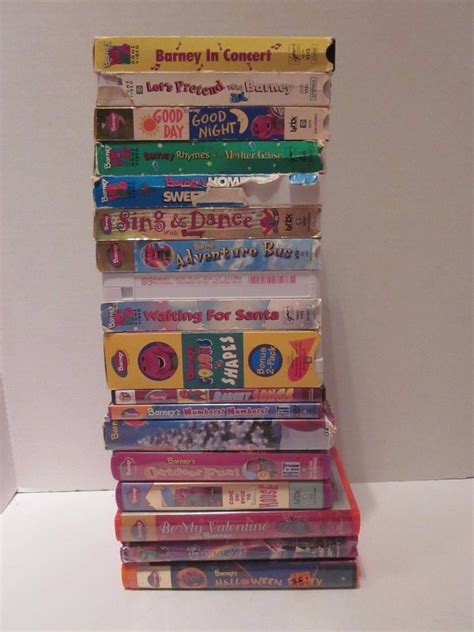 Barney Vhs Lot 19