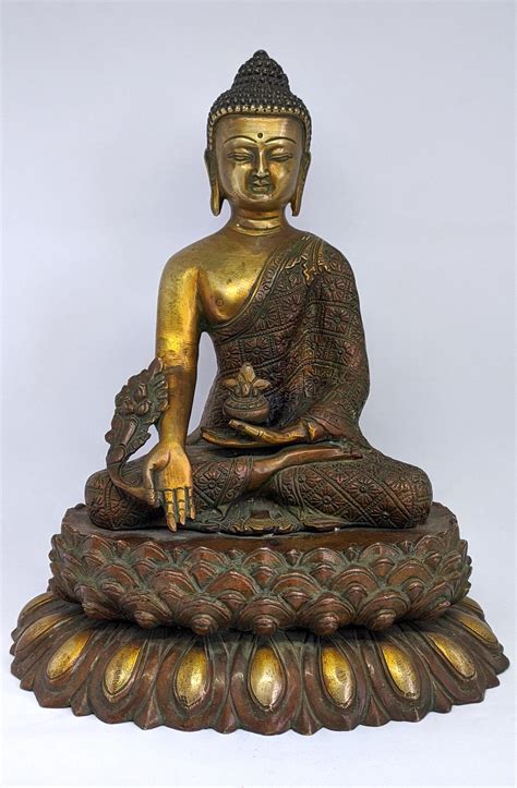 13 Inch Medicine Buddha Statue For Sale - Handicrafts In Nepal