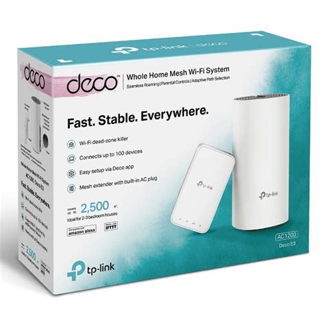 Deco E3 Ac1200 Whole Home Mesh Wi Fi System Tp Link México