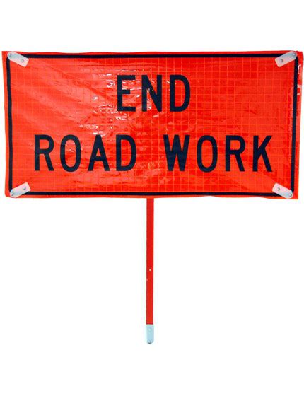 Road Closed Ahead Sign 48 X 48 Vinyl Roll Up Construction Signs