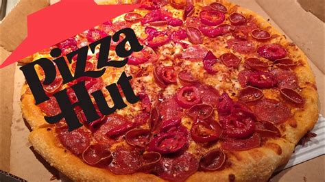 Pizza Hut Spicy Double Pepperoni Pizza Review Youtube