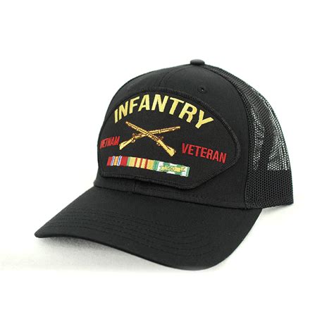 Us Army Infantry Vietnam Veteran Mesh Cap Us Army Branch Of Service