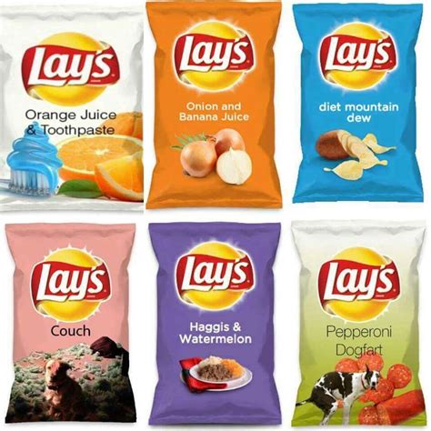 Terrible Chip Flavours Potato Chip Flavors Lays Chips Flavors Weird Snacks