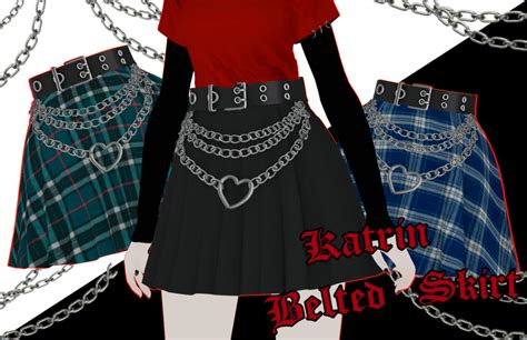 Mmdxdl Sims 4 Katrin Belted Skirt By 8tuesday8 On Deviantart Sims 4