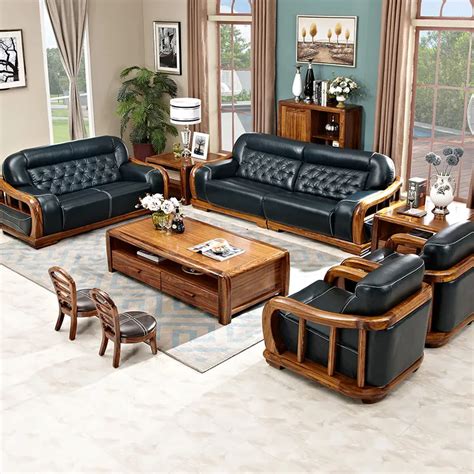 Furniture Living Room Set China Free Shipping Genuine Leather Sofa Bed