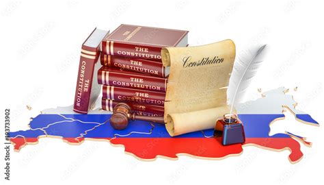 Constitution Of Russia Concept 3d Rendering Stock Illustration Adobe
