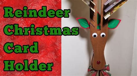 DIY Reindeer Christmas Card Holder YouTube