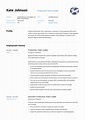 Production Team Leader Resume Template | Cover letter for resume ...