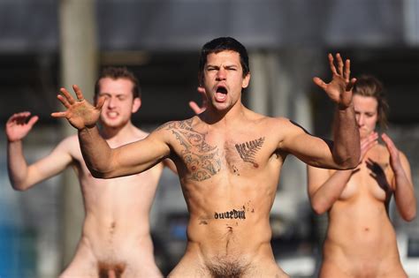 Public Nudity Project Naked Rugby Dunedin New Zealand