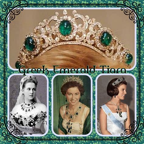 30th August And Todays Tiara Is The Greek Emerald Tiara The Emeralds