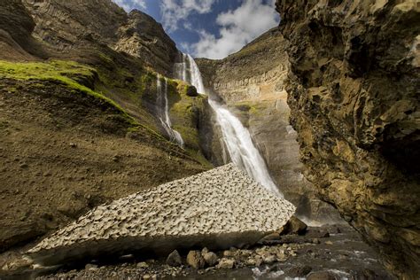 Granni Waterfall In Iceland Granni Waterfall Is The Neighb Flickr