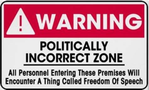 Funny Warning Sign Politically Incorrect Zone Sticker Self Adhesive