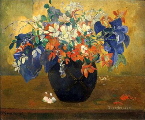 Bouquet Of Flowers Post Impressionism Primitivism Paul Gauguin Painting