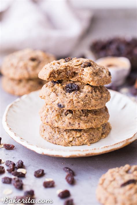 Peanut Butter Oatmeal Raisin Cookies 8 • Bakerita