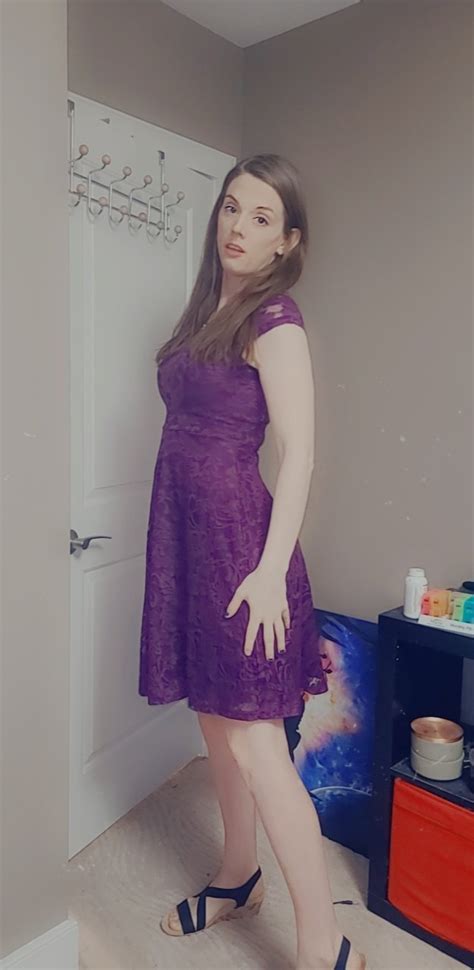 Ts Jade In A Sexy Purple Dress Tran Selfies