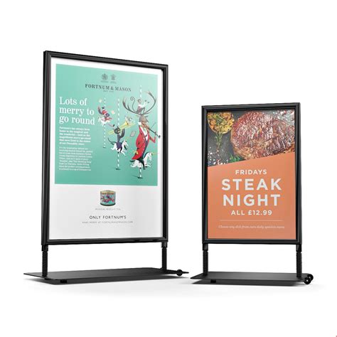 L A1 A Board Pavement Sign Poster Snap Frame Double Side Sign Display