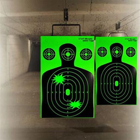 Splatter Targets 12 X 18 Inch Silhouette Reactive Shooting Target Shots