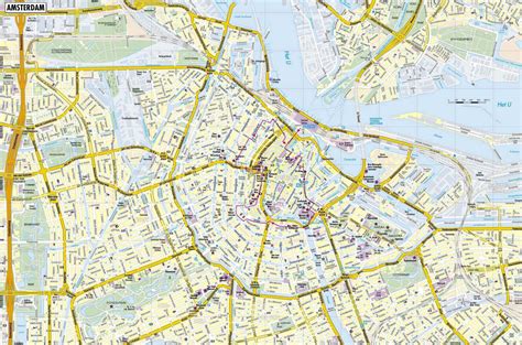 Amsterdam City Map City Of Amsterdam Map Netherlands