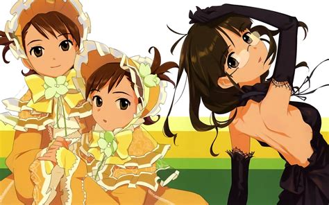 Akizuki Ritsuko Futami Ami Futami Mami Glasses Idolmaster Lolita