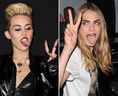 Miley Cyrus Or Cara Delevingne Who Has The Best Tongue Face Capital