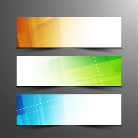Abstract Colorful Banners Set 256277 Vector Art At Vecteezy