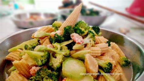 Tuangkan sup jagung dia atasnya. Dapur Greget: Resep Tumis Brokoli Jagung Muda (Broccoli and Baby Corn Stir-Fry Recipe)