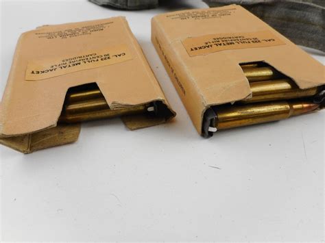 223 Fmj Ammo Some On Stripper Clips In Cotton Bandoleer Switzers
