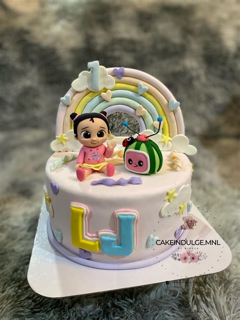 Cocomelon Pastel Colors Cake With Rainbow Cakeindulge Ph