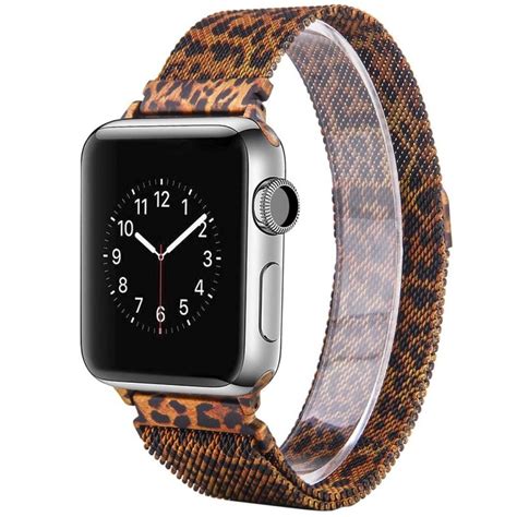 ✅ für apple watch series se 6 5 4 3 2 edelstahl metall luxus armband 40mm 44mm ✅. Buy Apple Watch 4 (44) Armband Milanese Leopard ...