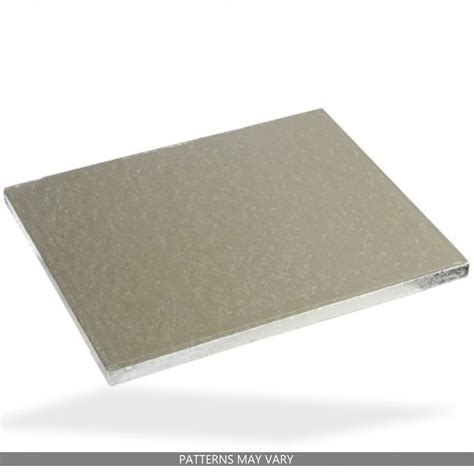 Thick Rect Cake Board 13x 18 Silver Value Baking Supplies