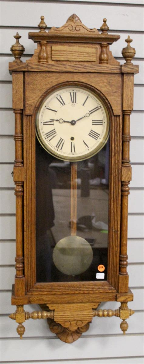 Ansonia Queen Elizabeth Oak Wall Clock Price Guide