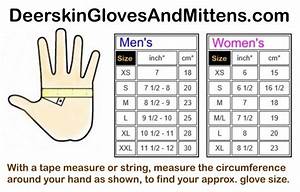 Glove Hand Size Chart For Men And Women