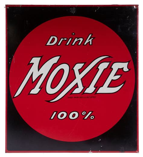 Lot Vintage Tin Moxie Sign