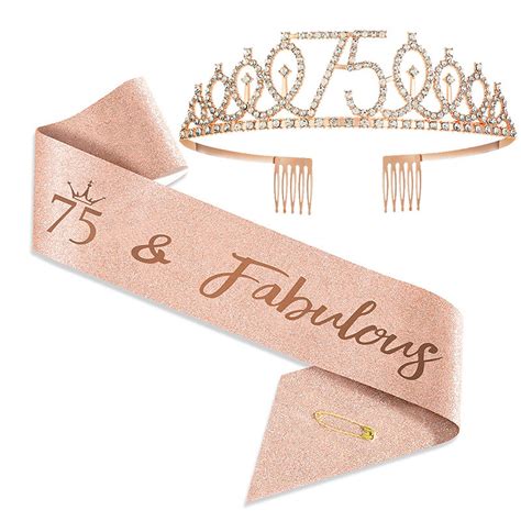 Birthday Sash And Tiara Rose Gold Birthday Sash Crown Fabulous Shoulder Strap And Tiara For